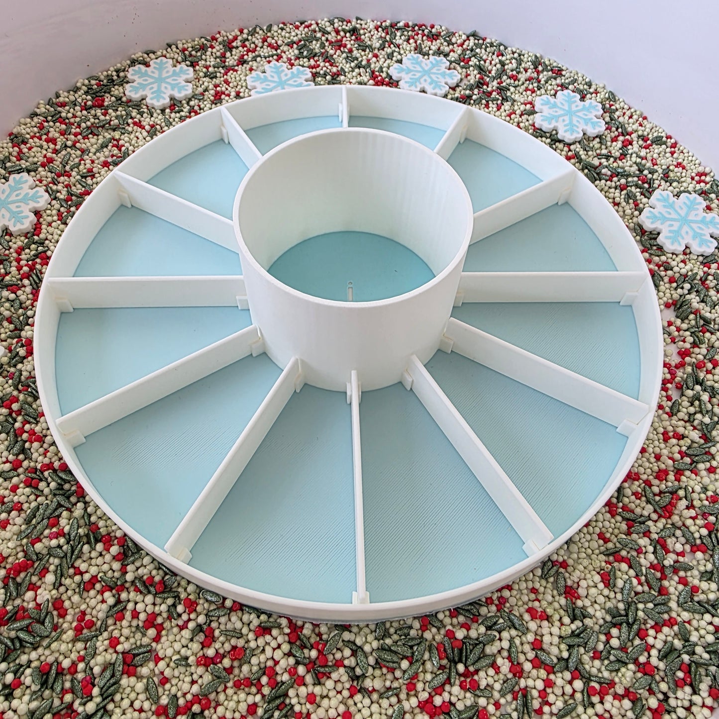 Tava Senzorială Modulara cu 12 compartimente detașabile - Albă