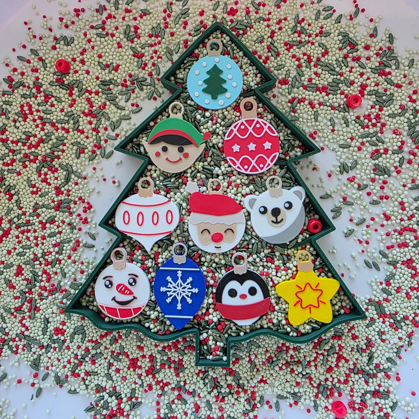 Set piese libere - 10 globuri de Crăciun