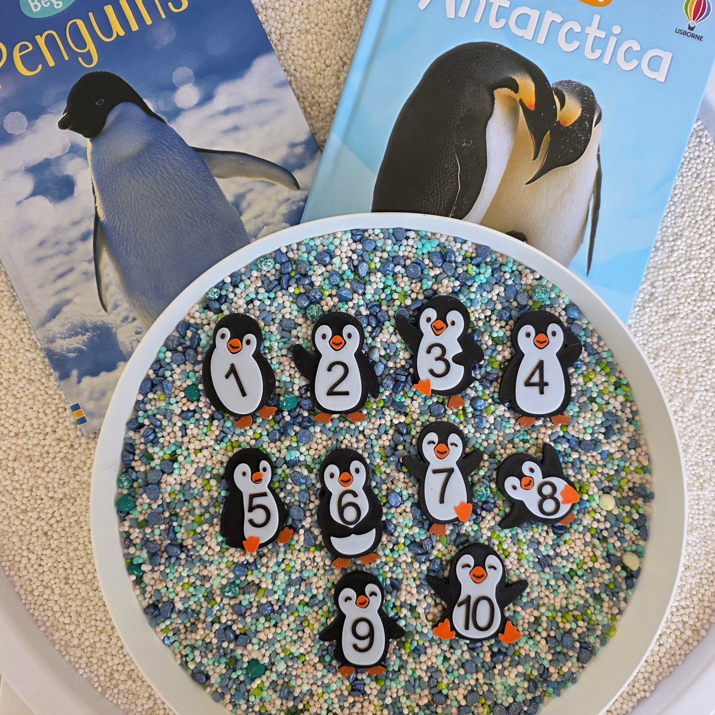 Set Senzorial "Pinguinii 1–10"