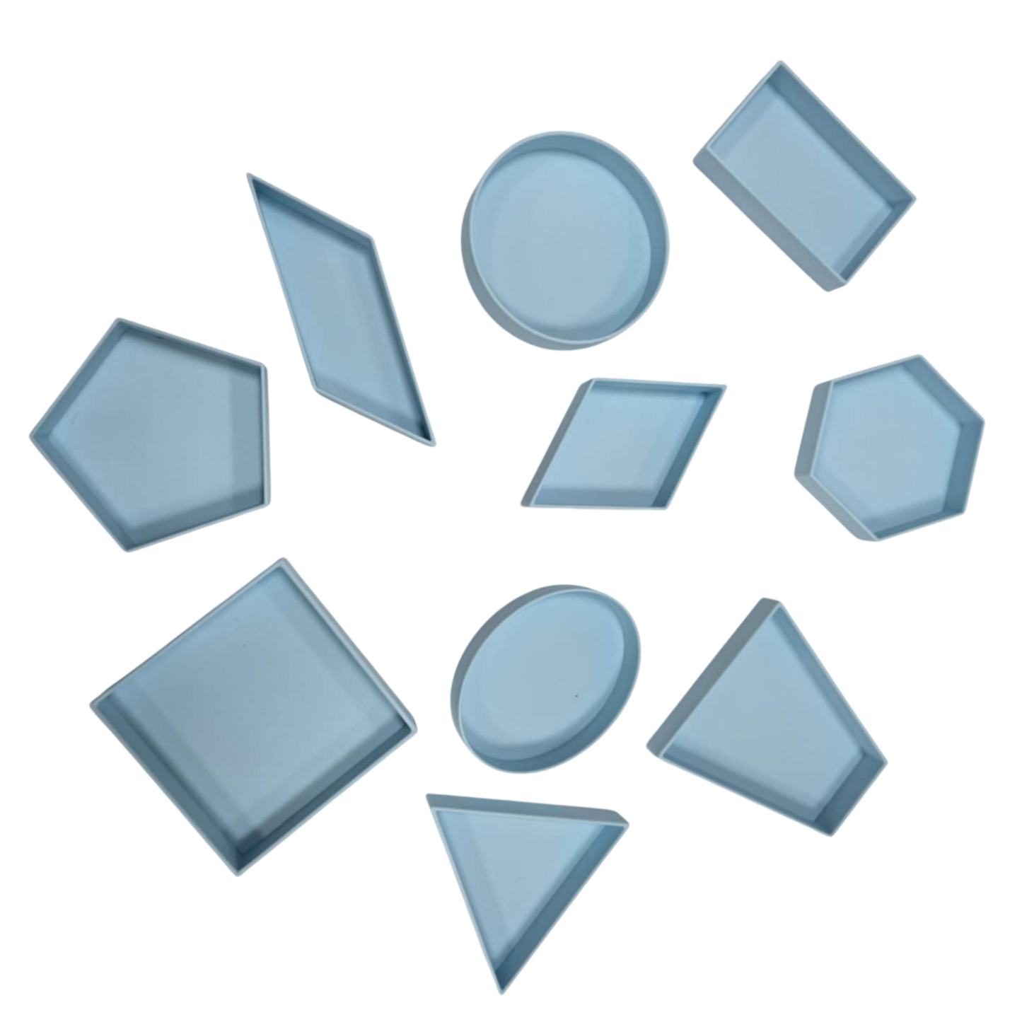 Set senzorial - tăvițe Forme Geometrice