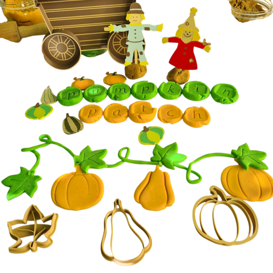 Set 3 decupatoare - câmp de dovleci