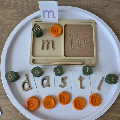 Set senzorial învățare – 31 piese - LITERE mici