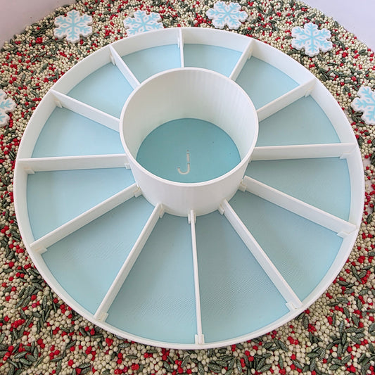 Tava Senzorială Modulara cu 12 compartimente detașabile - Albă