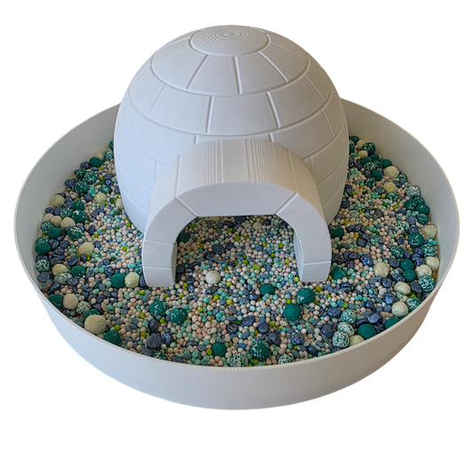 Iglu mare cu capac detașabil