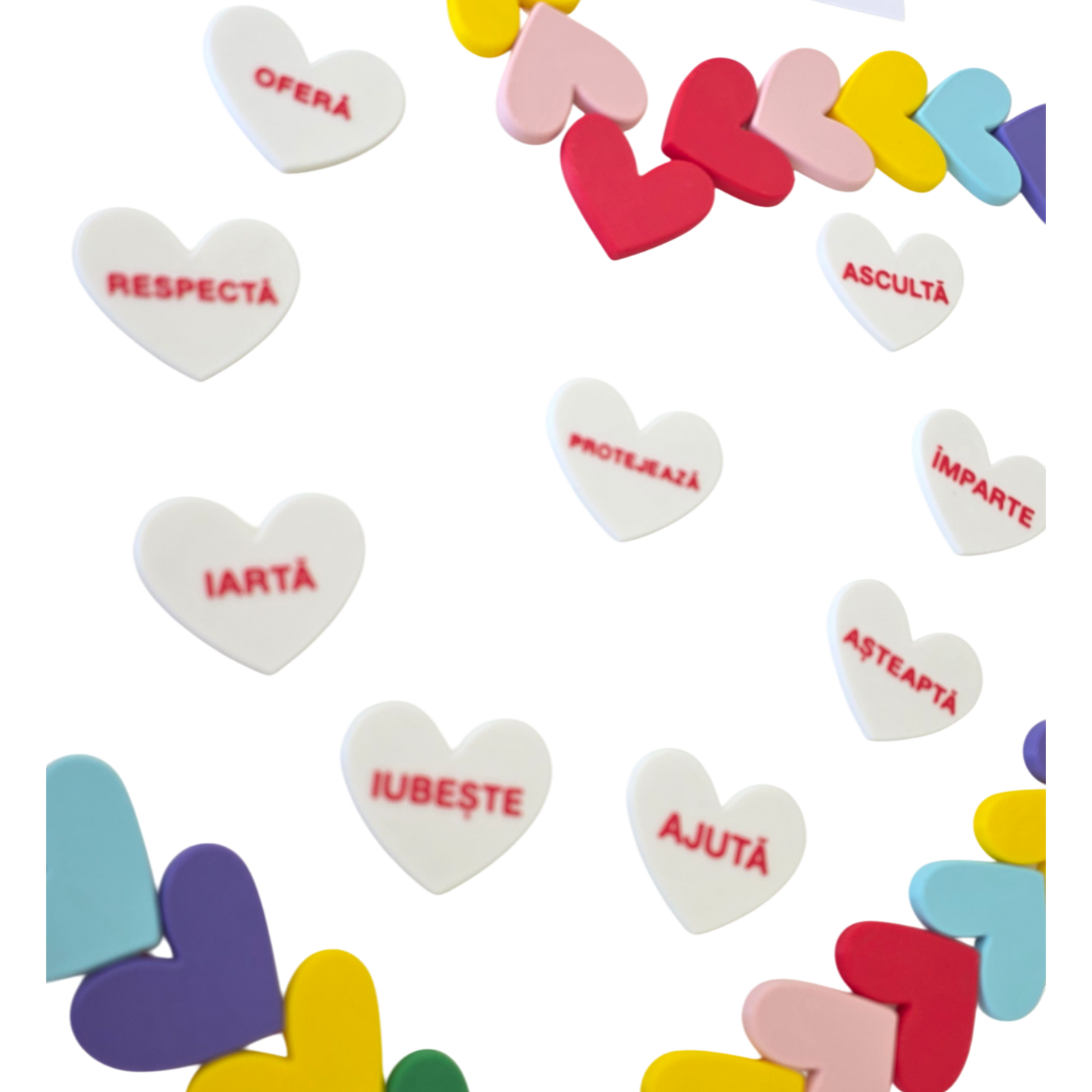 Set 9 Inimioare cu Valori