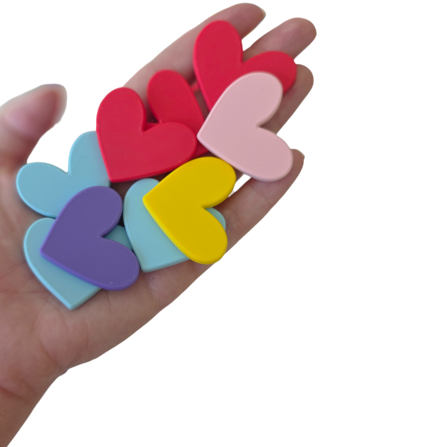 Inimioare multicolore