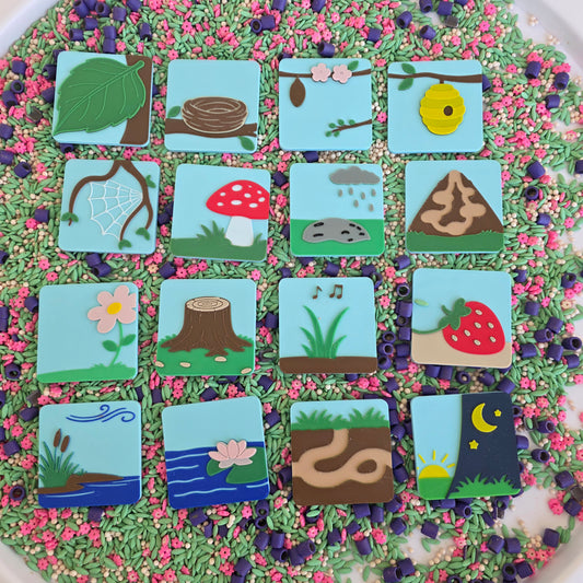 Lumi pentru Imaginat – Set 16 Tile-uri Open-Ended