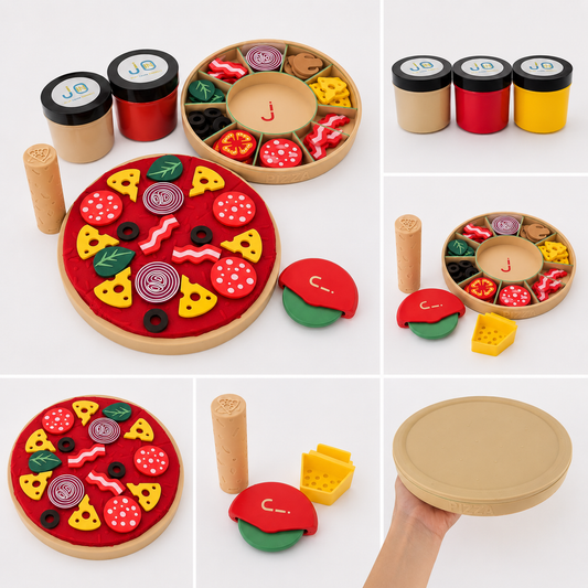 PIZZA Maker Kit  - Creează. Modelează. Gătește. Învață.