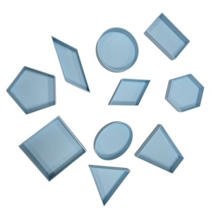 Set senzorial - tăvițe Forme Geometrice