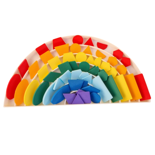 Tava senzoriala Curcubeu + 70 piese libere