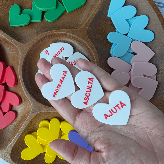 Set 9 Inimioare cu Valori